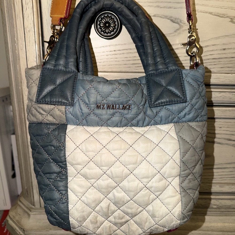 MZ Wallace *RARE* Colorblock Mini Metro Deluxe Tote